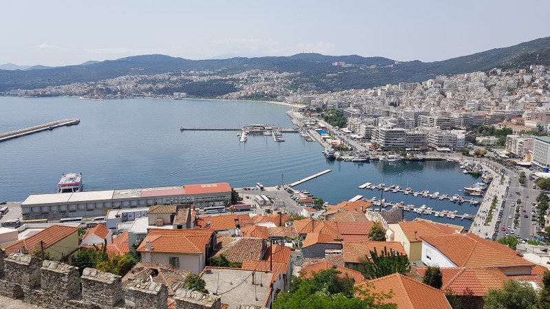 kaleden kavala manzarası