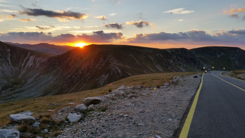 transalpiada gün batımı